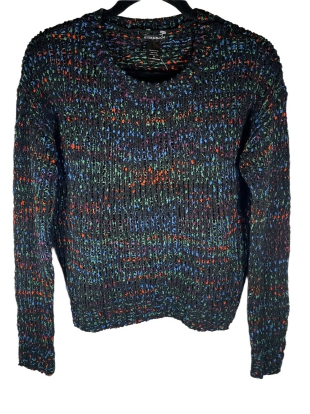 NWT! Blush & Bloom Chenille Confetti Crewneck Sweater